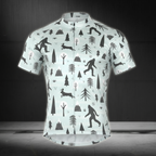 Men's Bigfoot Cycling Short Sleeve Jersey, Bigfoot Sasquatch Cycling Jerseys CZ0053