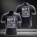 I Love My Wife More Than Cycling Funny Cycling Short Sleeve Jersey For Husband, Funny Husband Cycling Jerseys CG0255