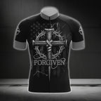 Forgiven Cross Cycling Short Sleeve Jersey For Men, Cross Christian Cycling Jerseys CG0481