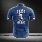 I Know I Ride Like An Old Man Try To Keep Up Cycling Short Sleeve Jersey For Men, Funny Cycling Jersey CG0853