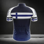 Finland Flag Men's Cycling Short Sleeve Jerseys, Finland Patriotic Cycling Jerseys CG0144