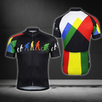 Evolution Of Man Cycling Short Sleeve Jersey For Men, Funny Black Cycling Jersey CG0854
