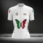 Italy Flag Butterflies Cycling Short Sleeve Women Jersey, Italy Cycling Jersey For Ladies CG0636