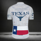 Texas Flag Short Sleeve Cycling Jersey For Mens, Texas Cycling Jerseys CZ0022