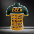 20 Ways To Drink Beer Cycling Short Sleeve Jersey Mens, Beer Funny Cycling Jerseys CG0105