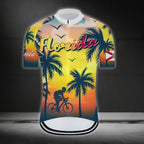 Florida Tropical Short Sleeve Cycling Jersey For Mens, Florida Pride Cycling Jerseys CZ0021