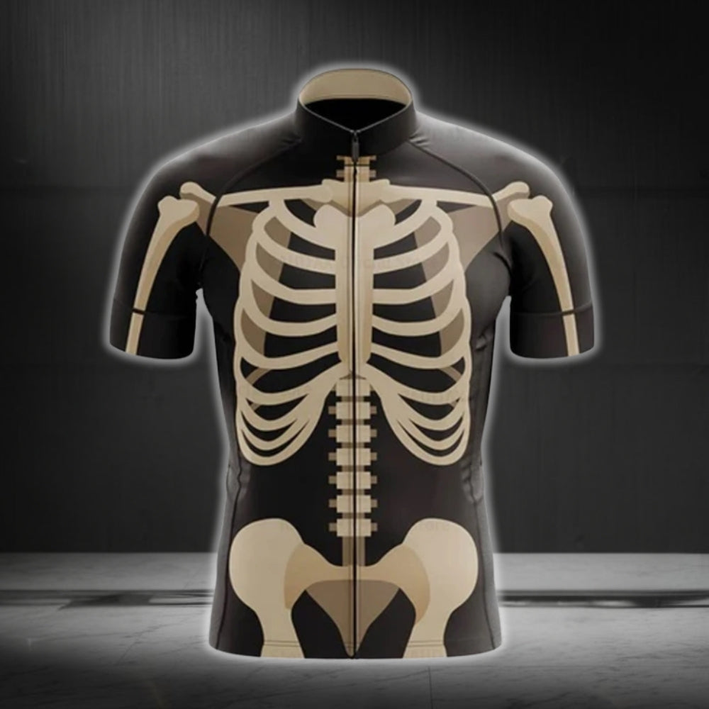 Skeleton Cycling Jersey Short Sleeve For Men, Skeleton Cycling Jerseys CG0147