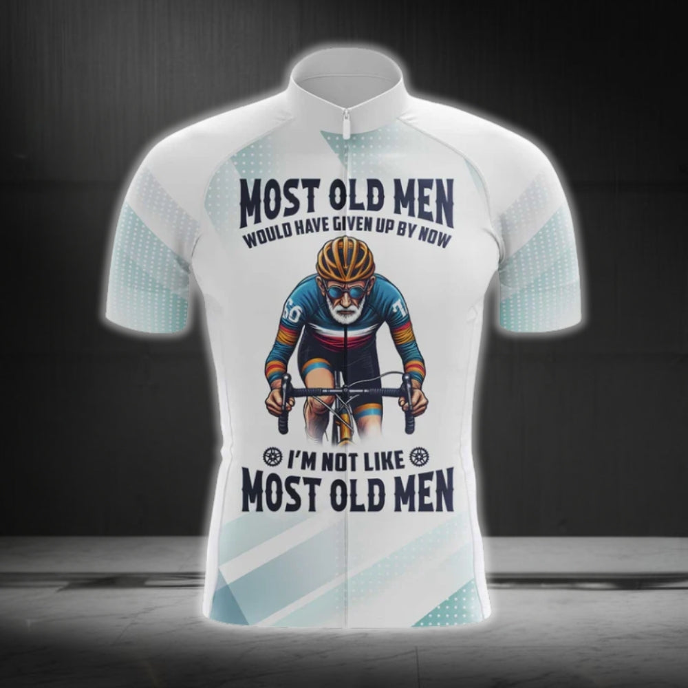 Most Old Man Would Have Given Up By Now I'm Not Like Most Old Men Short Sleeve Cycling Jersey For Men, Funny Old Man Cycling Jerseys CG0485
