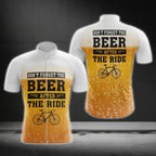 Don't Forget Beer After The Ride Cycling Short Sleeve Jersey For Men, Beer Funny Cycling Jerseys CG0106