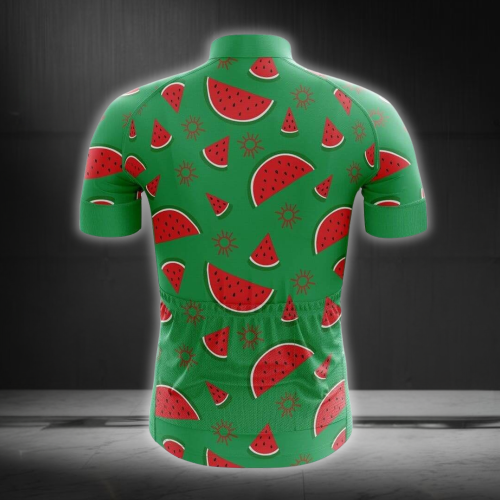 Watermelon Cycling Short Sleeve Jersey For Men, Watermelon Cycling Jersey CG0829