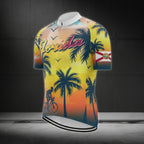 Florida Tropical Short Sleeve Cycling Jersey For Mens, Florida Pride Cycling Jerseys CZ0021
