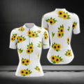 Sunflower Cycling Short Sleeve Jersey For Ladies, Sunflower Cycling Jerseys CG0639