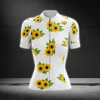 Sunflower Cycling Short Sleeve Jersey For Ladies, Sunflower Cycling Jerseys CG0639