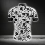 Black And White Shark Cycling Jersey Short Sleeve For Mens, Cycling Jerseys For Shark Lovers CG0260