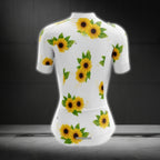 Sunflower Cycling Short Sleeve Jersey For Ladies, Sunflower Cycling Jerseys CG0639