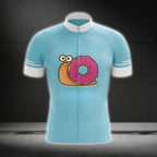 Snail Donut Cycling Jersey Short Sleeve Men, Funny Snail Cycling Jersey For Mens CZ0106