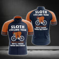 Sloth Cycling Team Speed Doesn't Matter We'll Finish When We Finish Men's Cycling Short Sleeve Jersey, Sloth Funny Cyling Jerseys For Team CG0109