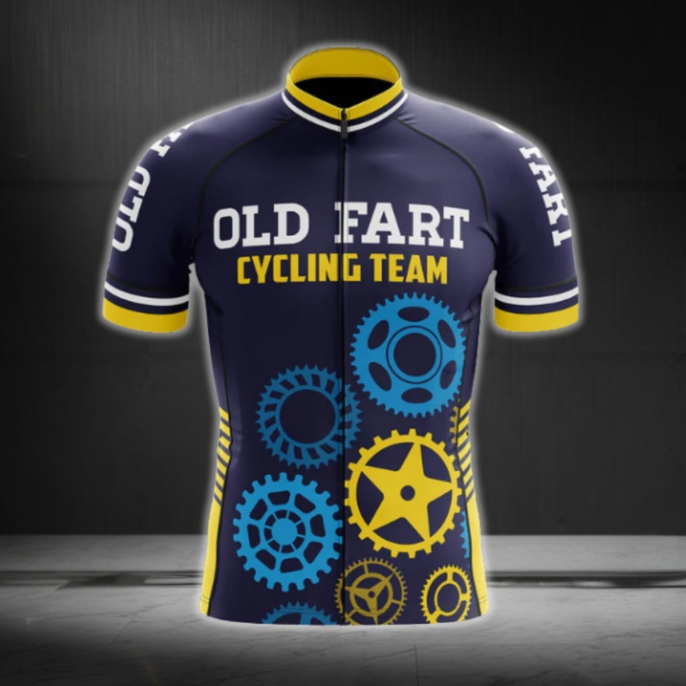 Old Fart Cycling Team Men's Short Sleeve Cycling Jerseys, Funny Cycling Jerseys CG0088