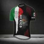 Mexico Flag Cycling Short Sleeve Jersey For Mens, Mexico Cycling Jerseys CZ0024