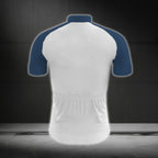 Blue And White Bicycle Smile Cycling Short Sleeve Men Jersey, Funny Cycling Jersey CG0696