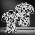Labrador Retriever Black And White Cycling Short Sleeve Jerseys For Men, Retriever Dog Lovers Cycling Jerseys CG0263