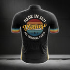 Made In 1977 Vintage All Original Parts Custom Retro Cycling Short Sleeve Men Jersey, Custom Year Retro Cycling Jerseys CG0495
