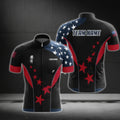 Custom American Flag Cycling Short Sleeve Jersey For Men, Custom Patriotic Cycling Jerseys CG0488
