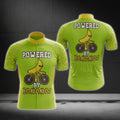 Powered By Bananas Men's Cycling Short Sleeve Jersey, Funny Banana Cycling Jerseys CG0111