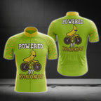 Powered By Bananas Men's Cycling Short Sleeve Jersey, Funny Banana Cycling Jerseys CG0111