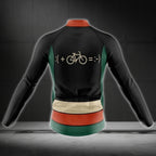Bike And Smile Long Sleeve Men's Cycling Jersey, Minimalist Cycling Jerseys CZ0027