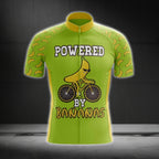 Powered By Bananas Men's Cycling Short Sleeve Jersey, Funny Banana Cycling Jerseys CG0111