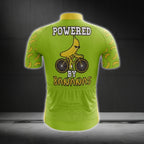 Powered By Bananas Men's Cycling Short Sleeve Jersey, Funny Banana Cycling Jerseys CG0111