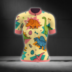 Dinasour Cycling Short Sleeve Jersey For Ladies, Dinasour Cycling Jersey CG0862