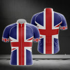 United Kingdom Flag Cycling Jersey Short Sleeve For Mens, UK Cycling Jerseys CG0112