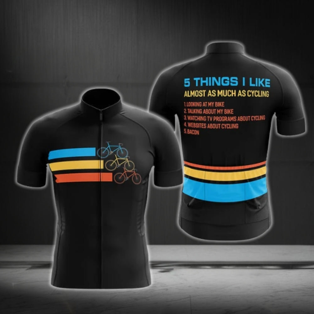5 Things I Like Almost As Much As Cycling Short Sleeve Cycling Jersey For Men, Funny Humorous Cycling Jerseys CG0699