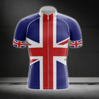 United Kingdom Flag Cycling Jersey Short Sleeve For Mens, UK Cycling Jerseys CG0112