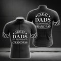Great Dads Get Promoted To Grandpa Short Sleeve Cycling Jersey For Men, New Grandpa Cycling Jerseys CG0235