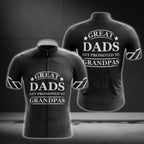 Great Dads Get Promoted To Grandpa Short Sleeve Cycling Jersey For Men, New Grandpa Cycling Jerseys CG0235