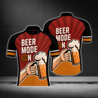 Beer Mode On Retro Cycling Short Sleeve Mens Jersey, Beer Lover Cycling Jersey CG0876