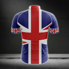 United Kingdom Flag Cycling Jersey Short Sleeve For Mens, UK Cycling Jerseys CG0112