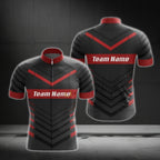 Custom Team Black Red Cycling Short Sleeve Jersey For Men, Custom Cycling Team Jerseys CG0491
