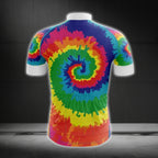 Tie Dye Cycling Jersey Short Sleeve For Men, Tie Dye Cycling Jerseys CG0090