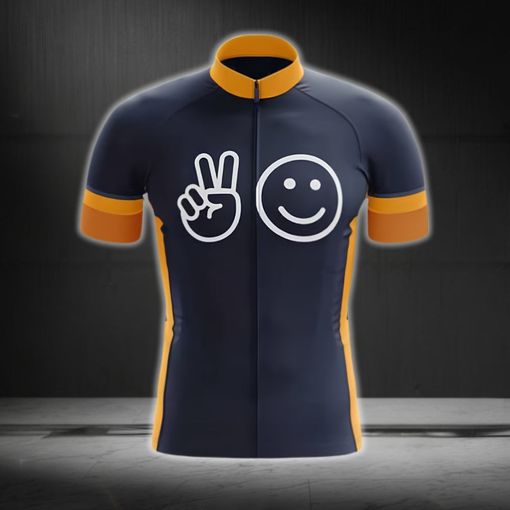 Hit Your Brakes Not People Men's Cycling Short Sleeve Jersey, Funny Cycling Jerseys CG0700