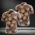 Brown Coffee Cycling Short Sleeve Men's Jersey, Coffee Cycling Jerseys CG0267