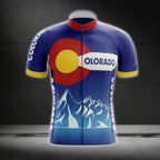 Colorado Flag Cycling Short Sleeve Jersey For Mens, Colorado State Cycling Jerseys CG0114
