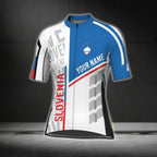 Custom Slovenia Flag Cycling Short Sleeve Women's Jersey, Custom Slovenia Cycling Jerseys CG0654