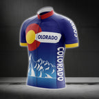 Colorado Flag Cycling Short Sleeve Jersey For Mens, Colorado State Cycling Jerseys CG0114