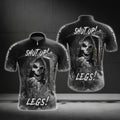 Custom Skull Shut Up Legs Cycling Short Sleeve Men Jersey, Custom Skull Cycling Jerseys CG0490