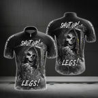 Custom Skull Shut Up Legs Cycling Short Sleeve Men Jersey, Custom Skull Cycling Jerseys CG0490