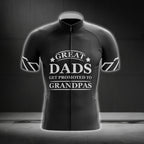 Great Dads Get Promoted To Grandpa Short Sleeve Cycling Jersey For Men, New Grandpa Cycling Jerseys CG0235